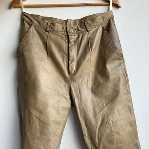90s leather khakis